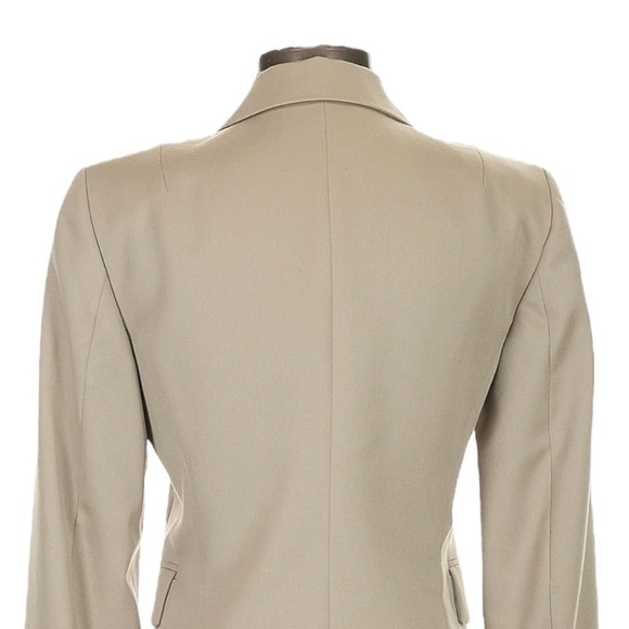 J Crew 3 Button Blazer Women Size XS Beige Classic Wool Blend Neutral Workwear - Picture 4 of 6
